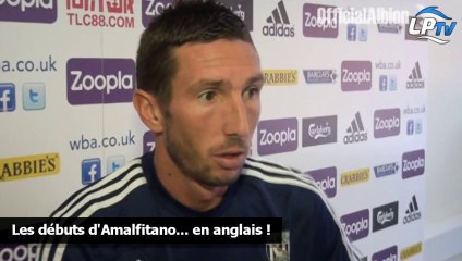 Les débuts d'Amalfitano... en anglais !