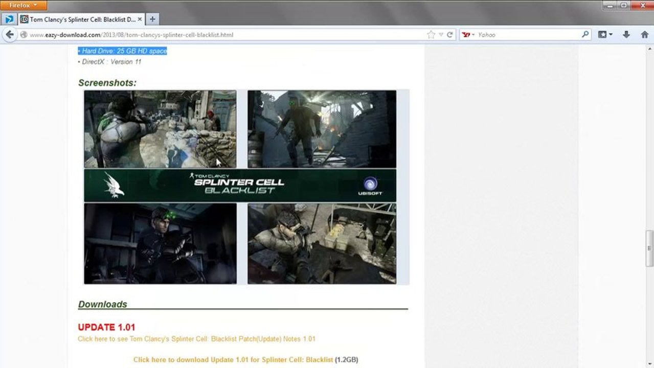 Splinter Cell: Blacklist Download Crack+Reloaded+Repack+DLC