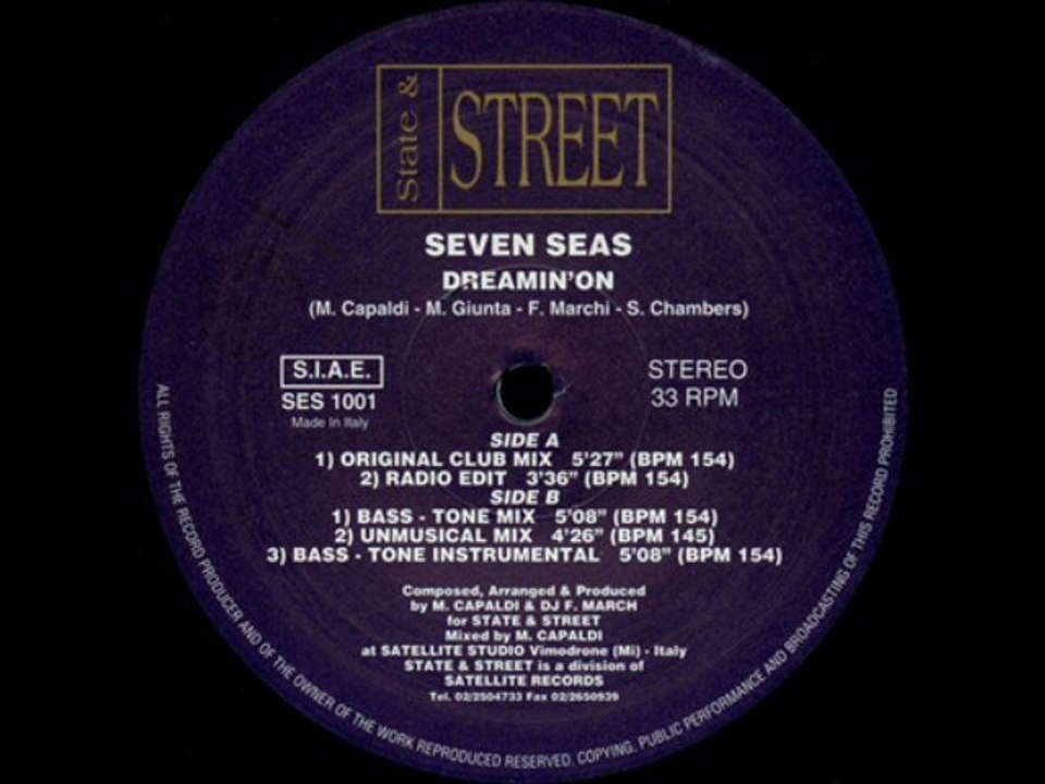 Seven Seas - Dreamin' On (Original Club Mix)