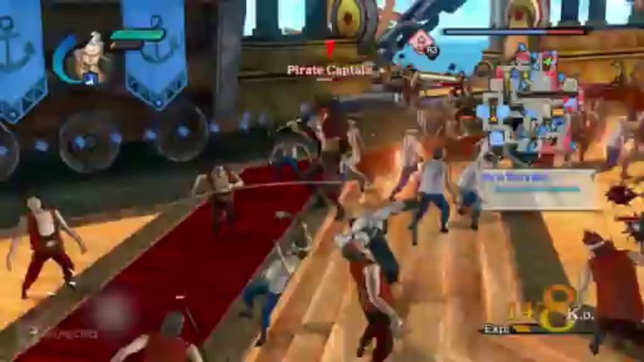 One Piece Pirate Warriors 2 Walkthrough - Gameplay Part 4 (Chapter 1 Episode 1 - Pirate Alliance Invasion 2 2) English HD 1080p PS3 PS Vita