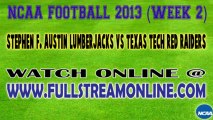 Watch Stephen F. Austin vs Texas Tech Live Streaming NCAA Football Game Online