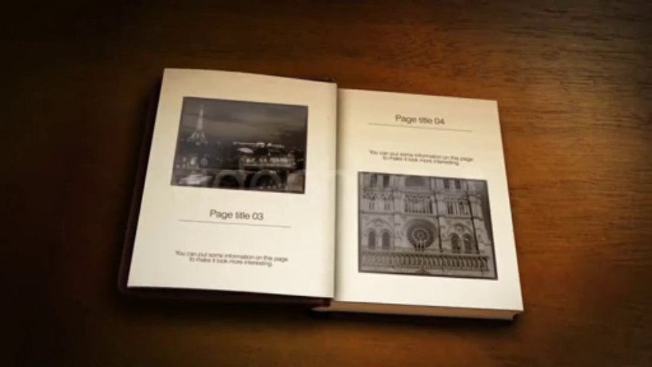 The Old Book - After Effects Template