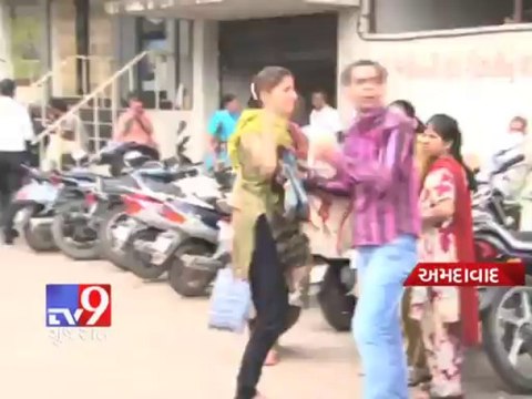 Tv9 Gujarat - Wife hits her husband in court premises , Ahmedabad