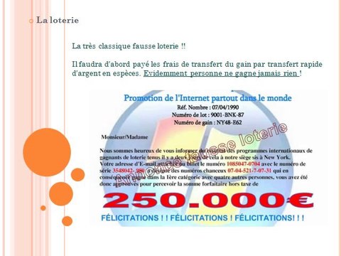 Les Escroqueries à la Nigériane