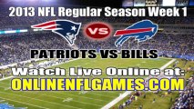 New England Patriots vs Buffalo Bills Live Online Stream September 8, 2013