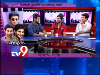 Actors Nikhil, Varun Sandesh and Adi in Tv9 Studio - Part 2