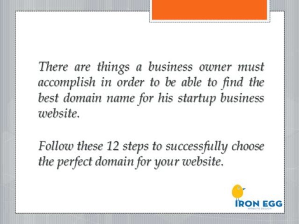 10 Steps To Choose A Domain Name | Iron Egg Website Design Fort Worth Tx (866) 308-7945
