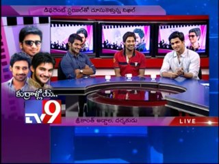 Actors Nikhil, Varun Sandesh and Adi in Tv9 Studio - Part 4