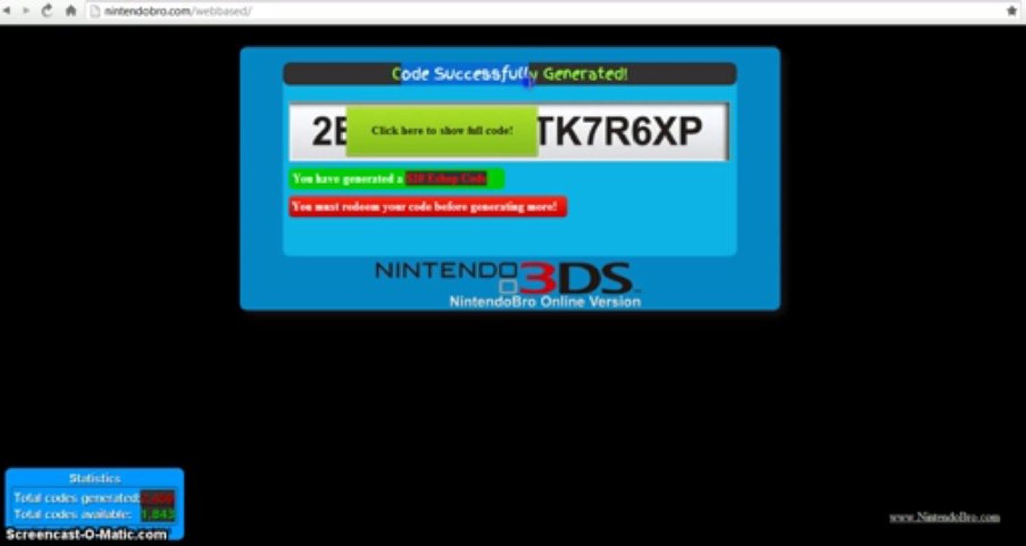 3DS Eshop Card Codes Generator (NEW) - video Dailymotion