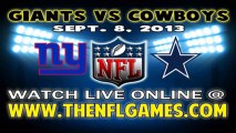 Watch New York Giants vs Dallas Cowboys Live Stream Sept. 8, 2013