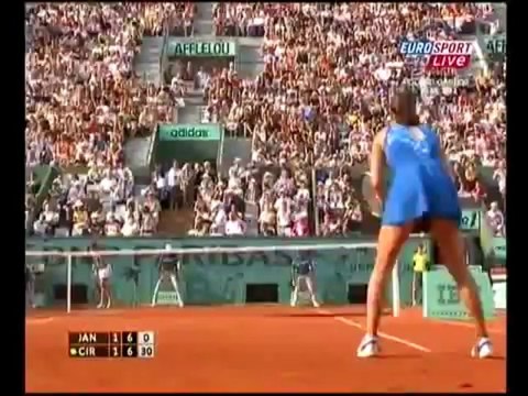 Sorana Cirstea vs. Jelena Jankovic - RG 2009 3rd set Parte 2