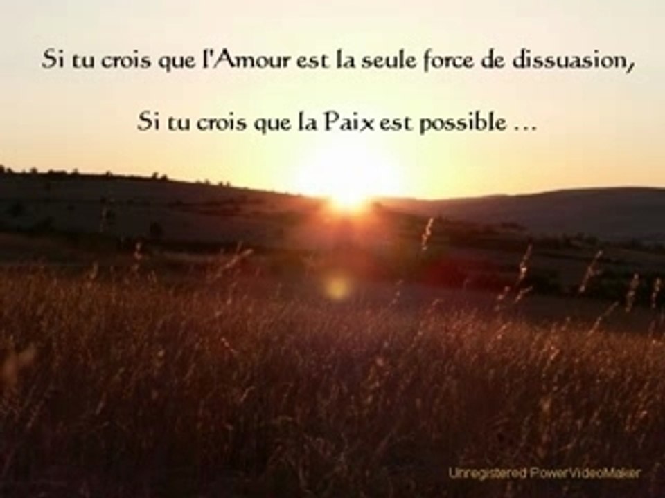 POUR UN MONDE DE PAIX