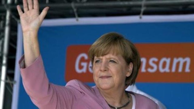 German Chancellor Merkel ahead in polls