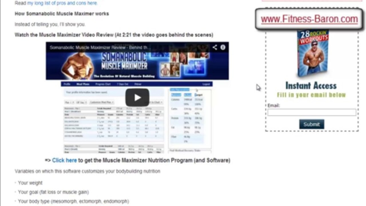 About the Fitness Baron Muscle Maximizer Review