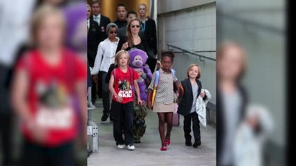 Angelina y sus seis hijos pasando tiempo en Australia