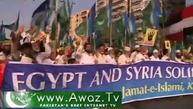 Thousands in Pakistan protest a proposed U.S. strike on Syria