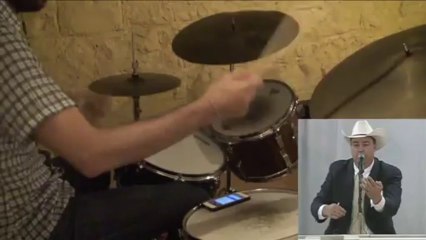 Dan Weiss Performs Drum Interpretation Of Auctioneer Ty Thompson