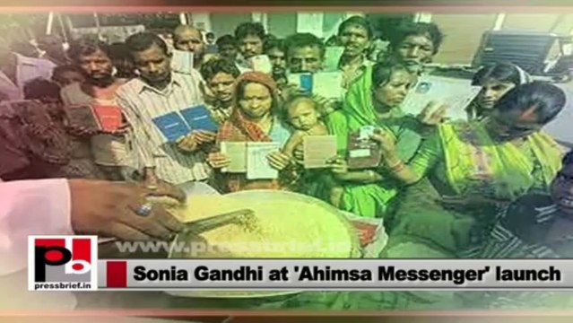 Sonia Gandhi's focus socio-economic development and empowerment of women