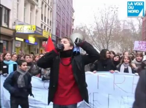 Lille : les lycéens mobilisés contre la réforme Darcos