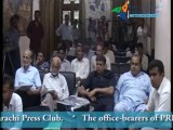Chairman Pakistan Relief Foundation Haleem Adil Sheikh addressed Press Conference at Karachi Press Club on 06.09.2013