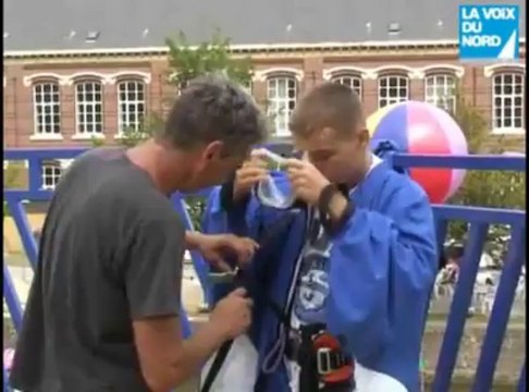 A Tourcoing Plage, de la chute libre... attaché