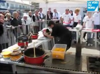 Calais : record du monde de welshs servis en une heure