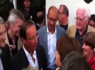 Aubry et Hollande tout sourire devant les militants de la Fédé
