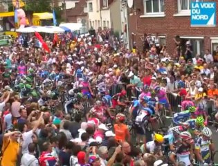 Ambiance à Orchies pour le départ du Tour de France