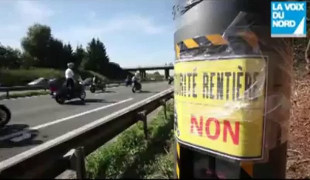 Motards en colère: le cortège est parti de Lesquin pour Bourbourg