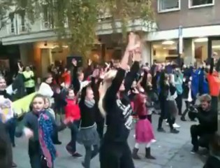 Dunkerque : Flashmob pour l'emploi des personnes handicapées