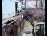 Tourcoing : 25 tonnes de préfabriqués déplacés en urgence suite à une menace d'effondrement
