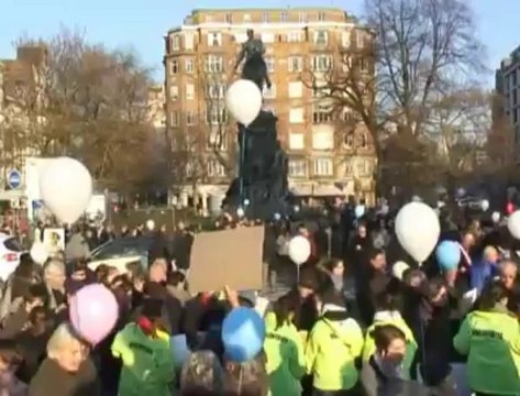 Plusieurs milliers d’opposants au mariage homosexuel manifestent à Lille