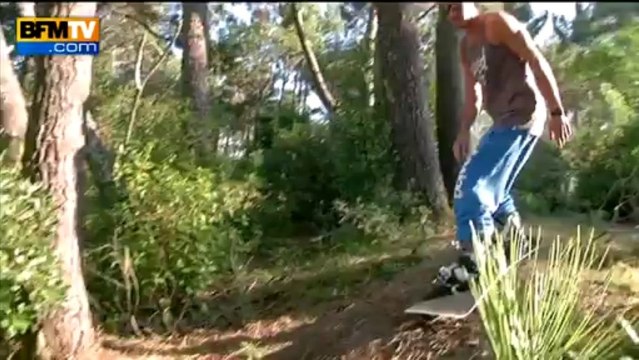 Skier sur aiguilles de pins