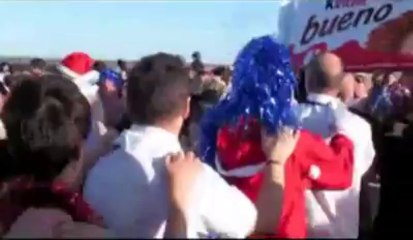 Calais : plus de 350 personnes au bain du Nouvel An