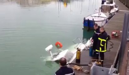 Boulogne : une vedette de plaisance est en train de couler dans le bassin Napoléon