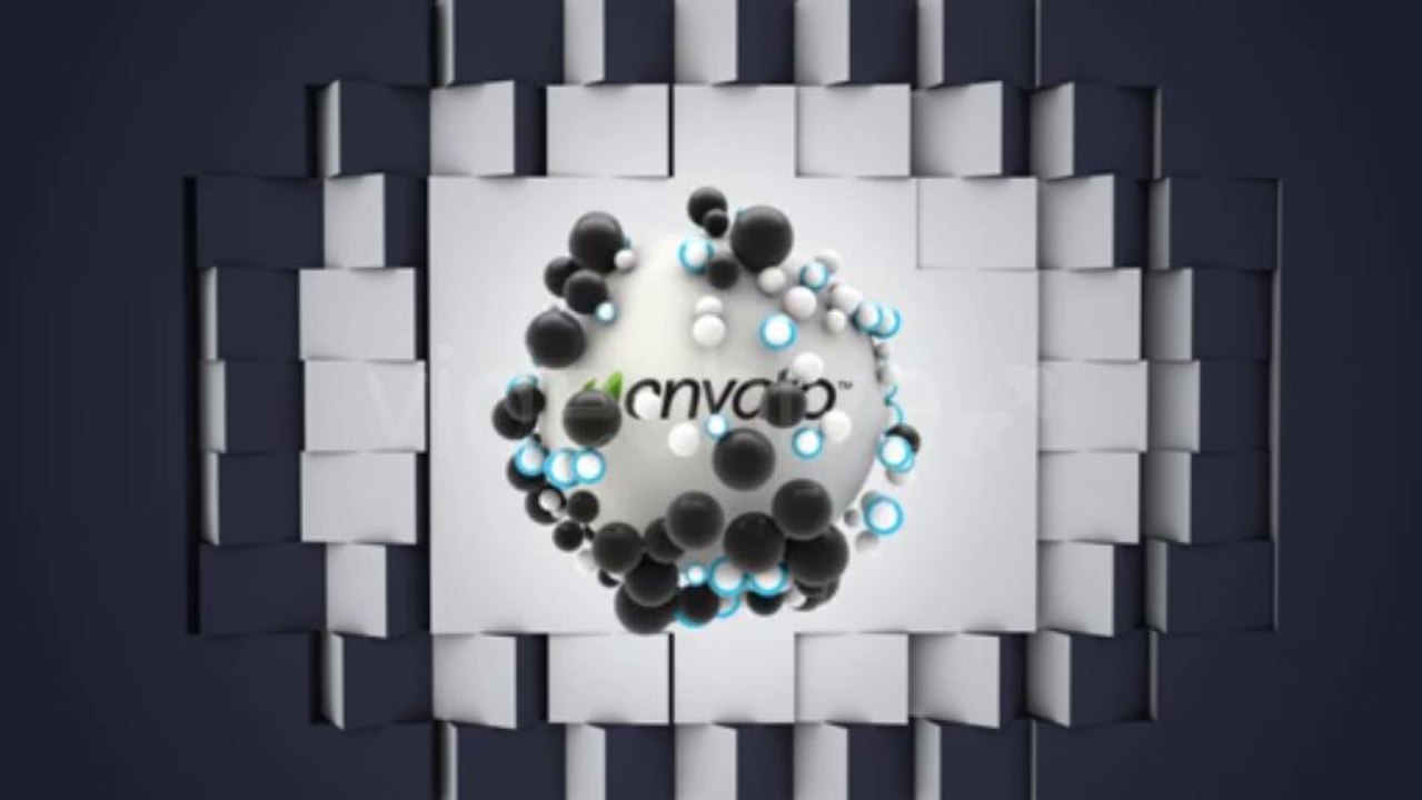 Abstract Spheres Logo Reveal - After Effects Template