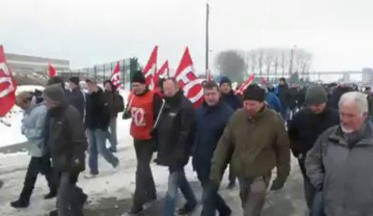 Stora Enso (Corbehem) : les salariés manifestent