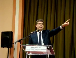 Arnaud Montebourg à Maubeuge