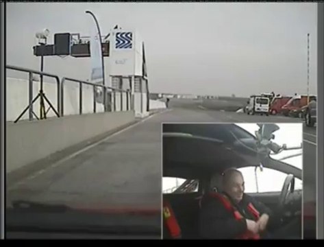 Croix-en-Ternois : sur la piste élargie du circuit à bord d'une Ferrari F430 avec Patrick D'Aubreby comme pilote !