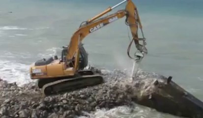 Destruction de blockhaus à  Wissant