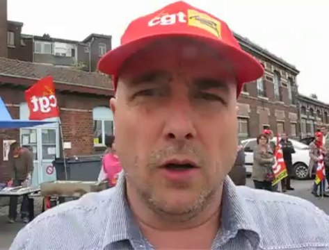 Grève défense du service public CGT Valenciennes le 13 juin 2013
