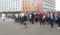 Flash mob valides/handicapés Grand Stade Pierre-Mauroy