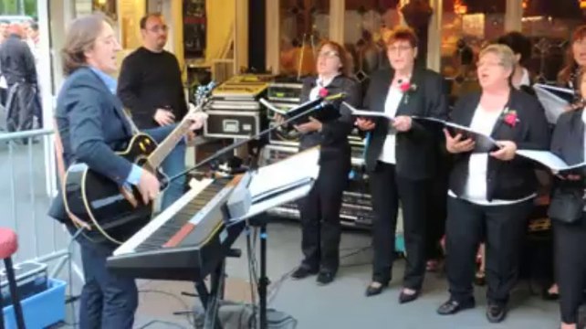 Fête de la musique à Cambrai : les choristes de Roeux