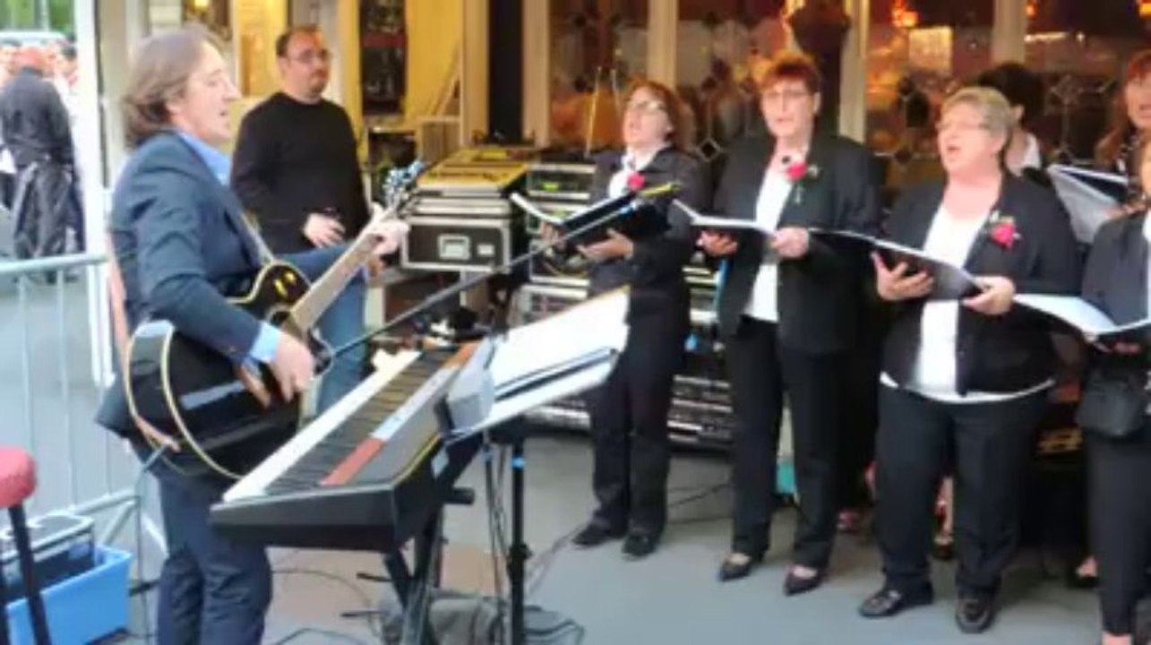 Fête de la musique à Cambrai : les choristes de Roeux