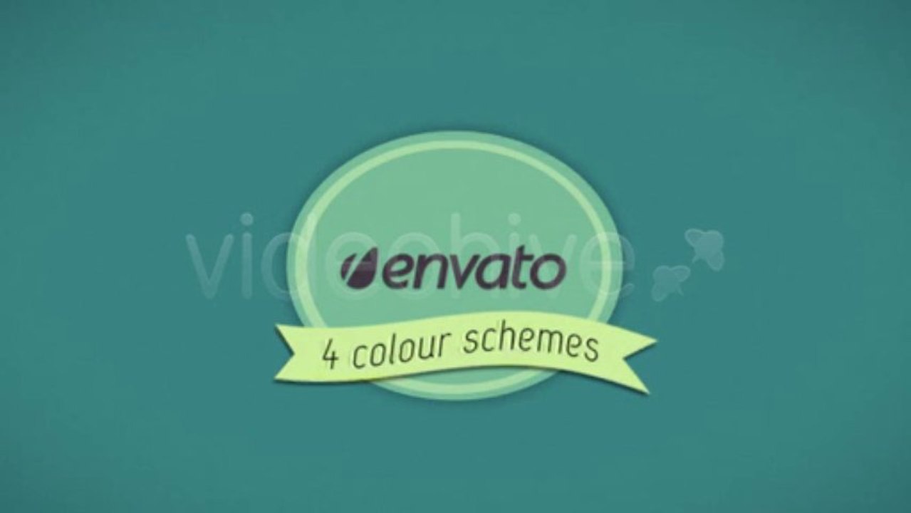 Cartoon Animated Logo Reveal with Ribbon - After Effects Template