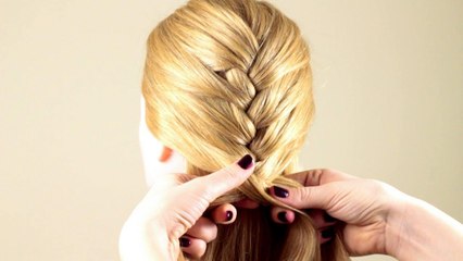 Обычная французская коса. Basic french braid