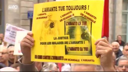 Les victimes de l'amiante dans les rues de Douai