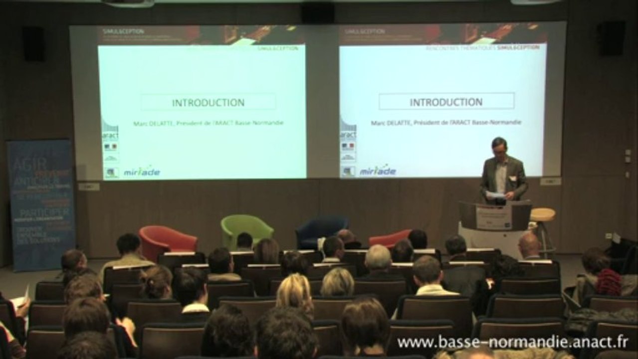 COLLOQUE SIMUL &CEPTION Introduction par  Marc Delatte Président ARACT BASSE NORMANDIE