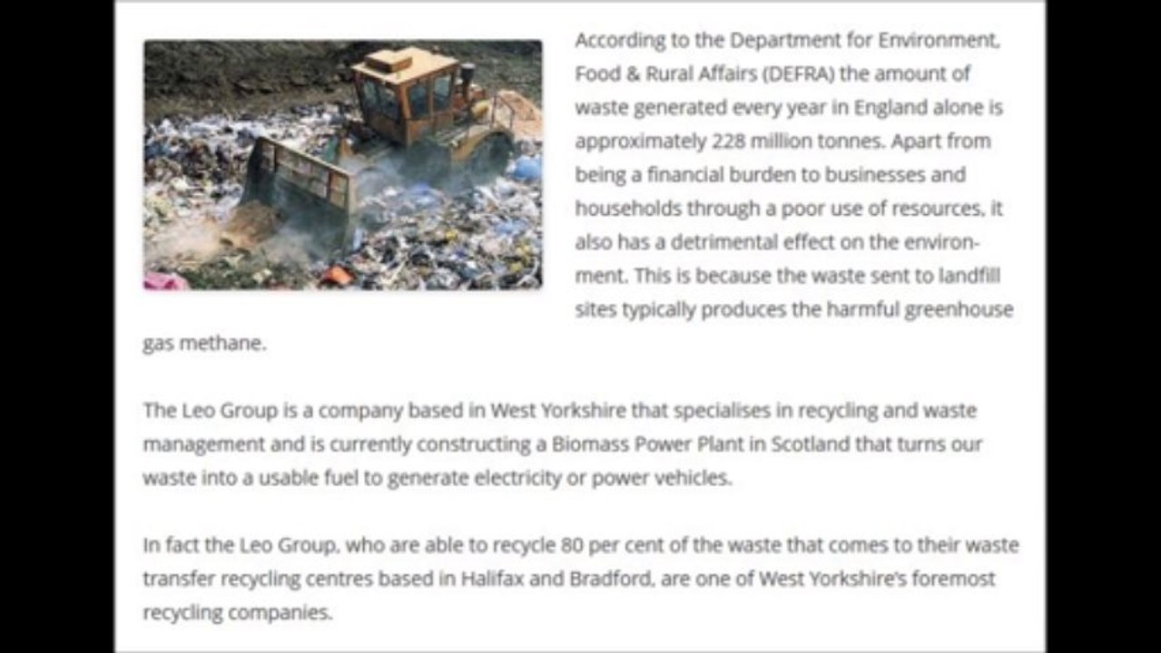 Leo Group - Recycling waste