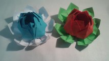 Como hacer una flor de loto (origami)